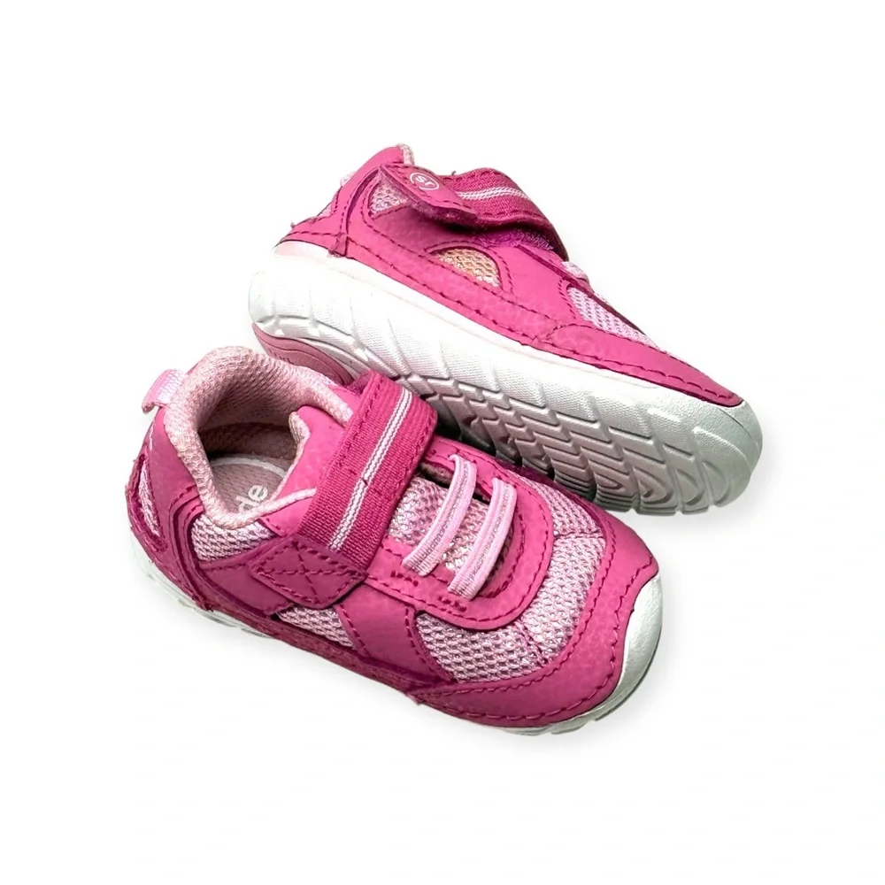 Stride Rite ❤︎︎ Soft Motion Jamie Sneaker ❤︎︎ Pink Shimmer ❤︎︎ 3.5W Baby Walker